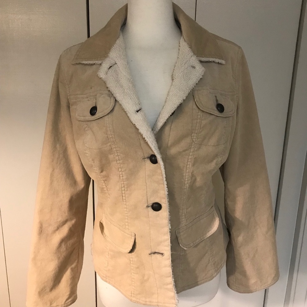 Jacket, corduroy & fleece